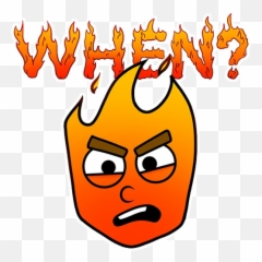 Telegram Sticker From Madguy Pack Emoji,Red Face On Fire Emoji
