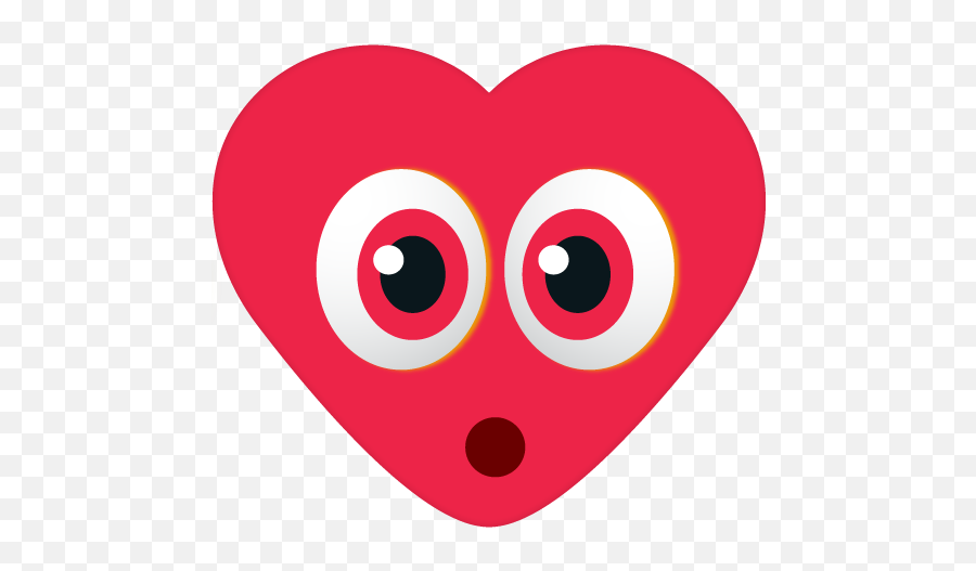 Tay - Mobile Emoji,Surprised Face Eye Hearts Emoji