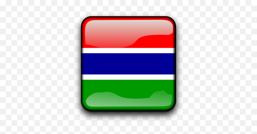 Gambia Country Flag Button Public Domain Vectors Emoji,Green Button Emoji