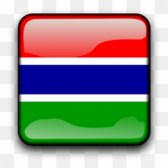 Gambia Country Flag Button Public Domain Vectors Emoji,Green Button Emoji