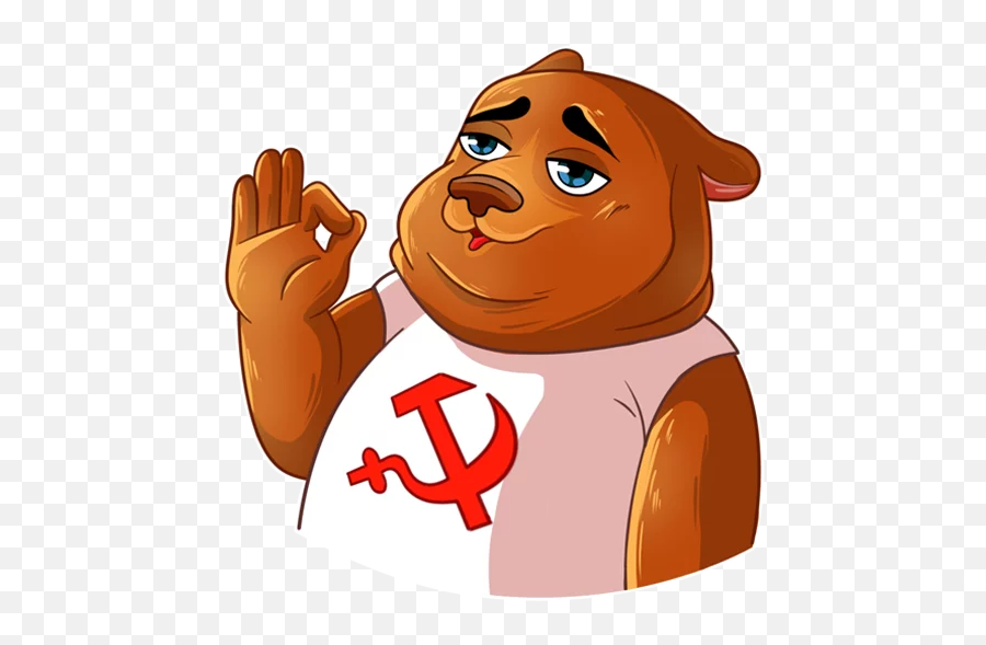 Comrade Bearski Stickers - Live Wa Stickers Comrade Bearski Emoji,Kung Fu Panda Emoji