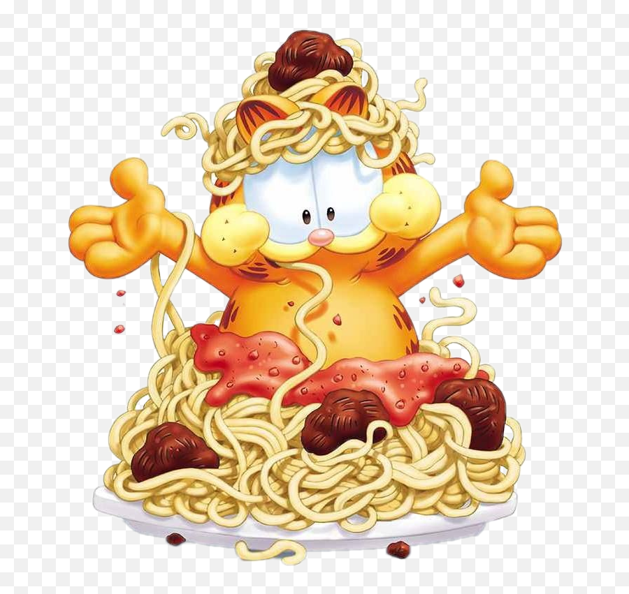 Spaghetti Pasta Italy Sticker - Cat Eating Spaghetti Cartoon Emoji,Spaghetti Emoji