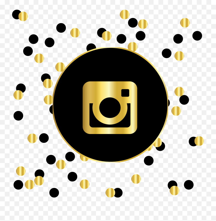 A - Gold And Black Instagram Icon Emoji,Stick Texting The Emoji Killer