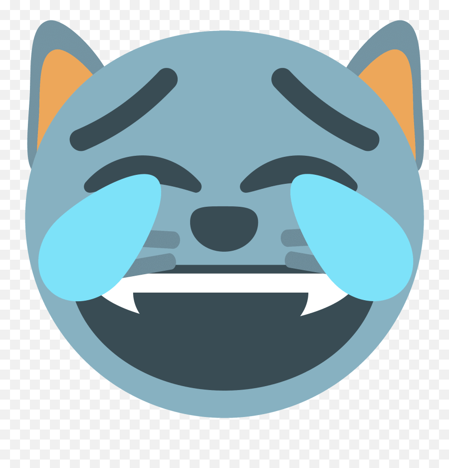 Cat With Tears Of Joy Emoji Clipart Free Download - Happy,Joy Emoji Png