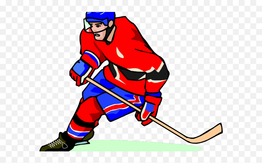 Hockey Player Clipart - Hockey Clipart Png Download Full Hockey Clipart Emoji,Hockey Stick Emoji