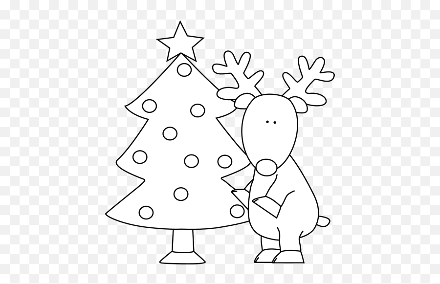 Free Christmas Black And White Images - Christmas Decorations Cartoon Black And White Emoji,The Emotions Black Christmas