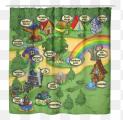 Neopets Shower Curtain Funny Dorm Bathroom Decor Funny - Neopets Soup Kitchen Emoji,Nostalgic Emotions