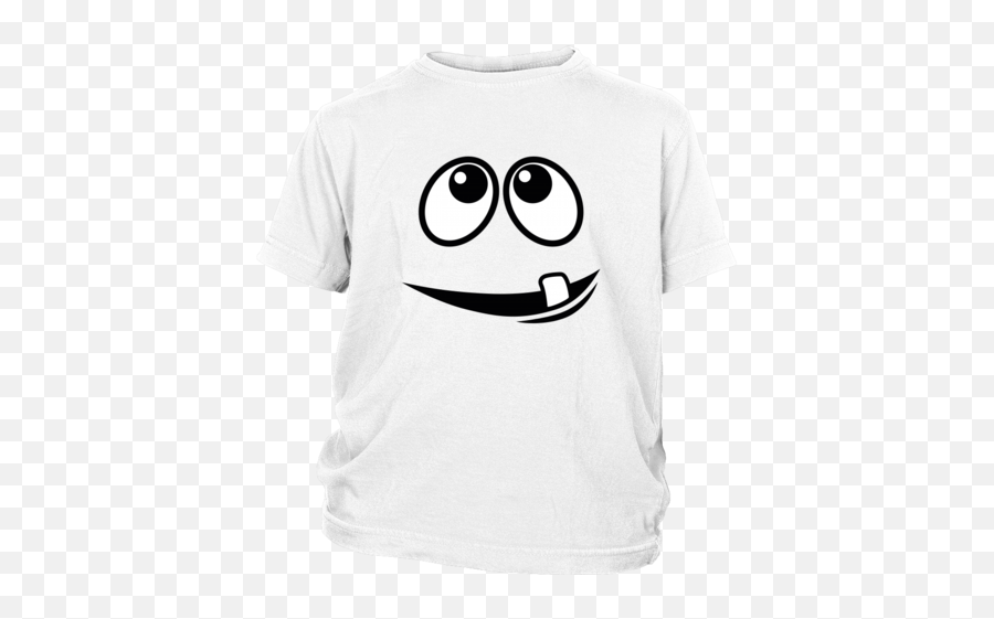 Smiling Monsters Face 1 Tooth Youth T - Happy Emoji,Alien Emoji Hsweat Shirt
