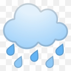 Cloud With Rain - Weer Regenwolken Met Regen En Zon Emoji,Rain Emoji ...