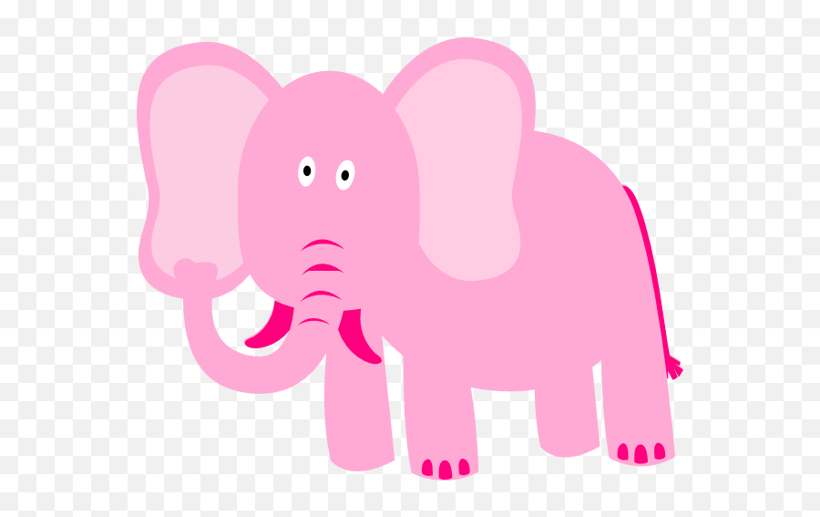 Pink Elephants - Pink Elephant Clipart Emoji,Elephant Touching Dead Elephant Emotion