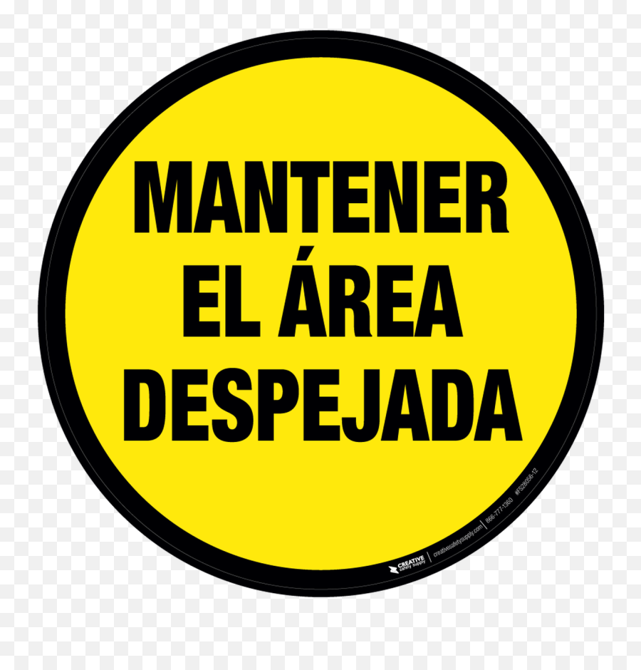 Mantener El Área Despejada Keep Area Clear - Floor Sign Language Emoji,Snow Feet Emoji Level 27