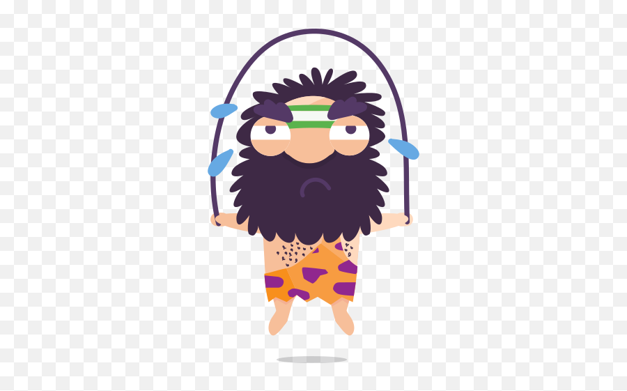 Cave Man Emoticon Emoji Sticker Workout Free Icon Of - Cave Emoji,Hair Emoji