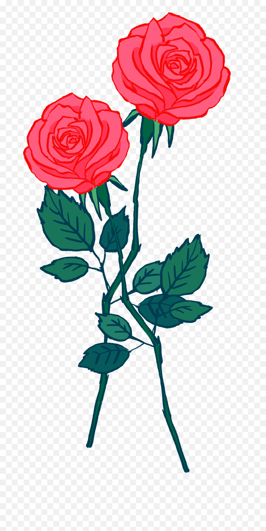 Cartoon Cute Rose Wallpapers - Floral Emoji,Iphone New Emojis Roses