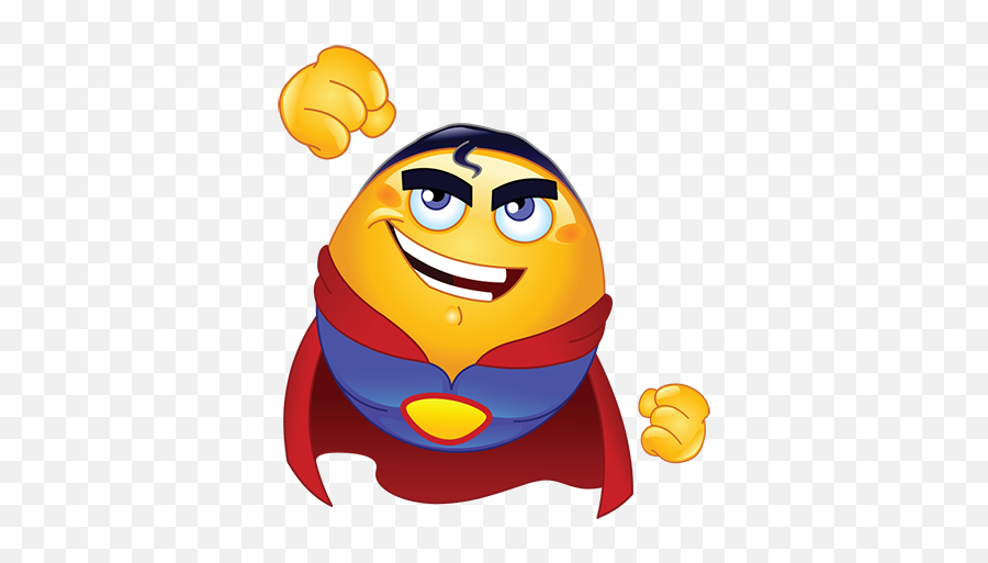 Super Smiley - Smiley Superman Emoji,Emoticons Symbols