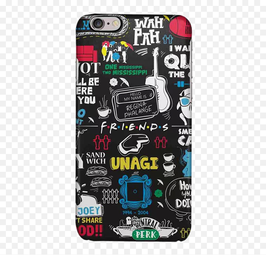 Buy The Souled Store Friends - Doodle Polycarbonate Friends Doodle Phone Cover Emoji,Emoji Doodle Phone Case