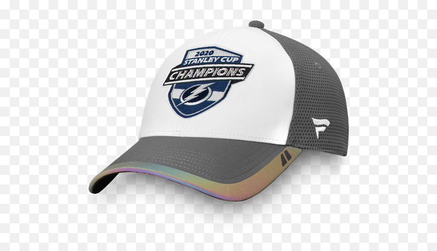 Tampa Bay Lightning 2020 Stanley Cup Champions Whitegrey Adjustable - Fanatics Tampa Bay Lightning Stanley Cup Champions Hat Emoji,Snapback Hats Galaxy With Emojis