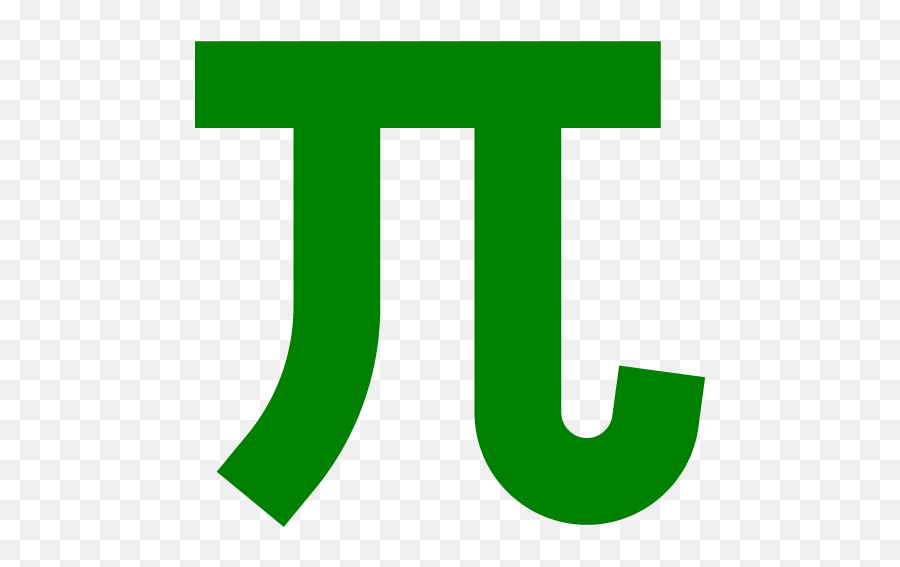 Green Pi Sign Icon - Transparent Red Pi Symbol Emoji,Pi Emoticon 128x128