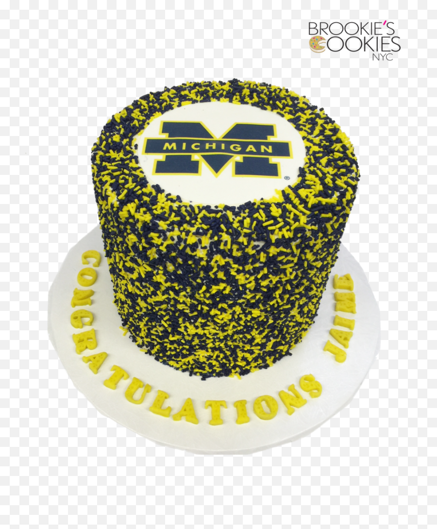 College Logo Sprinkle Cake - Graduation Cake Emoji,Edible Emojis For Cake