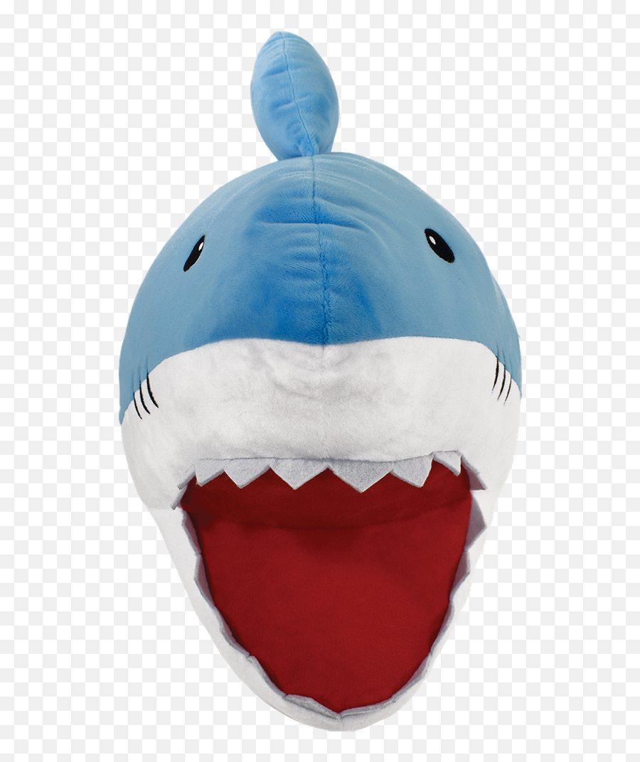 Shark Bite Fleece Stuffed Animal - Great White Shark Emoji,How To Draw Emoji Pillows