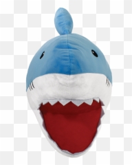 Shark Bite Fleece Stuffed Animal - Great White Shark Emoji,How To Draw Emoji Pillows