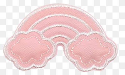 Puffy Over The Rainbow Sticker Patch - Lace Emoji,Puffy Emoticon