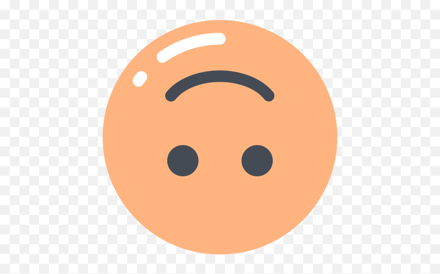 Upside Down Face Emoji Free Icon Of - Gambar Emote Senyum Terbalik,Upside Down Emoji