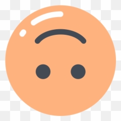 Upside Down Face Emoji Free Icon Of - Gambar Emote Senyum Terbalik,Upside Down Emoji