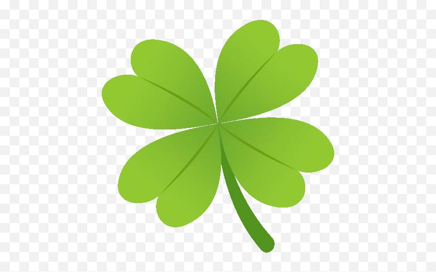 Four Leaf Clover Nature Sticker - Four Leaf Clover Nature Emoji,St Patrick's Day Emoticons For Facebook