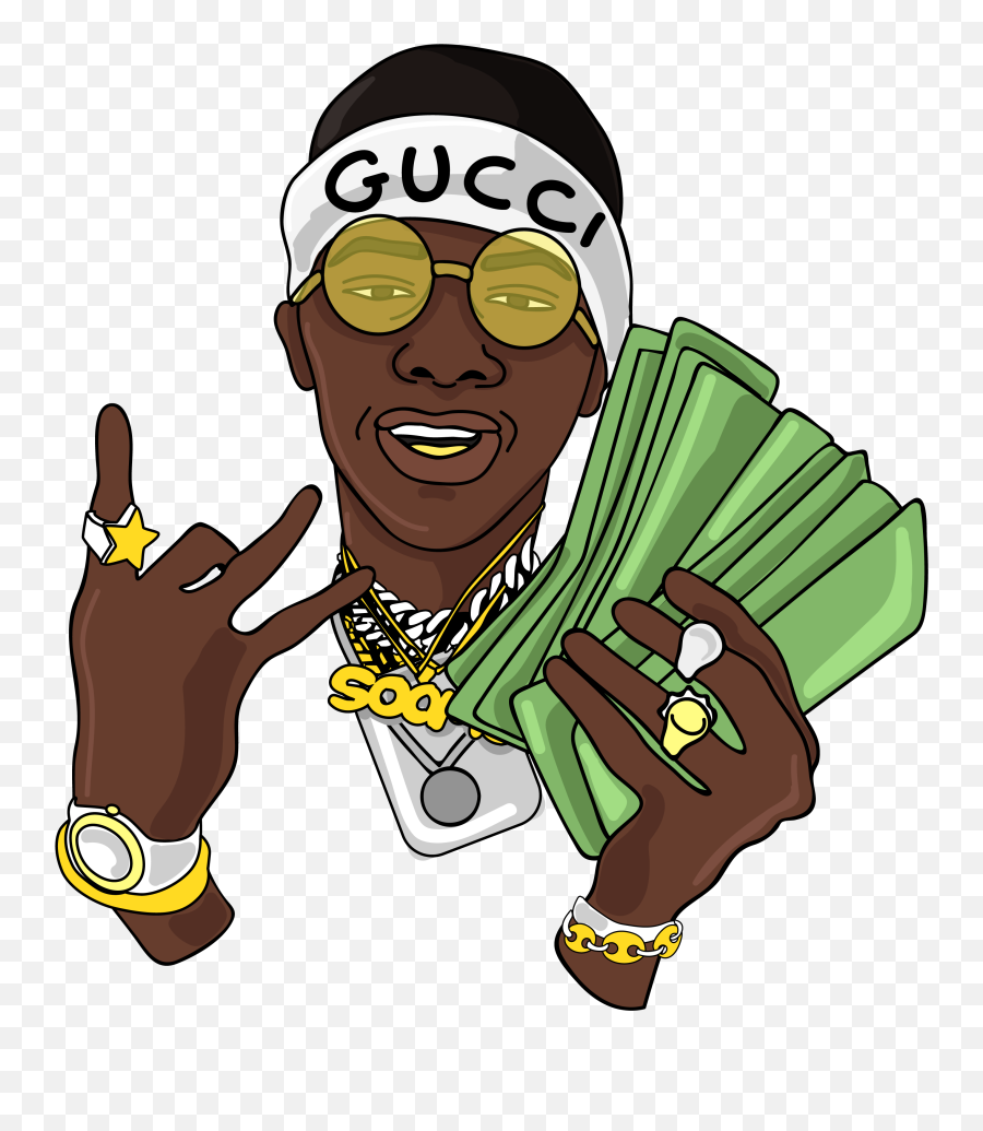 Soulja Boy Money Sticker By Nirmarx For - Animation Boy With Money Emoji,Soulja Boy Emoji