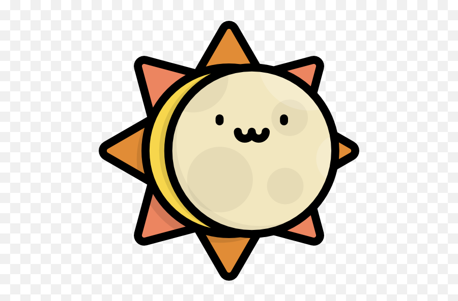 Free Icon Eclipse Emoji,Cute Emoticons Kawaii Gif