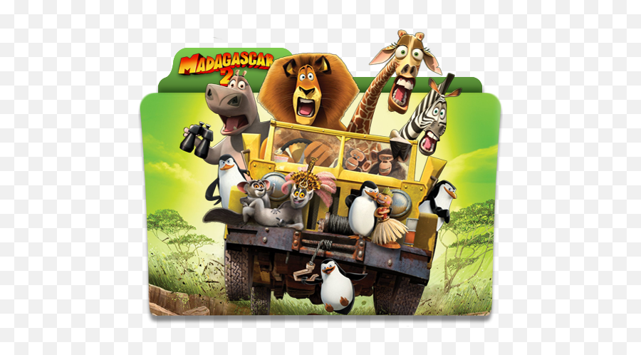 Madagascar 2 Folder Icon - Designbust Emoji,Emojis That Moive