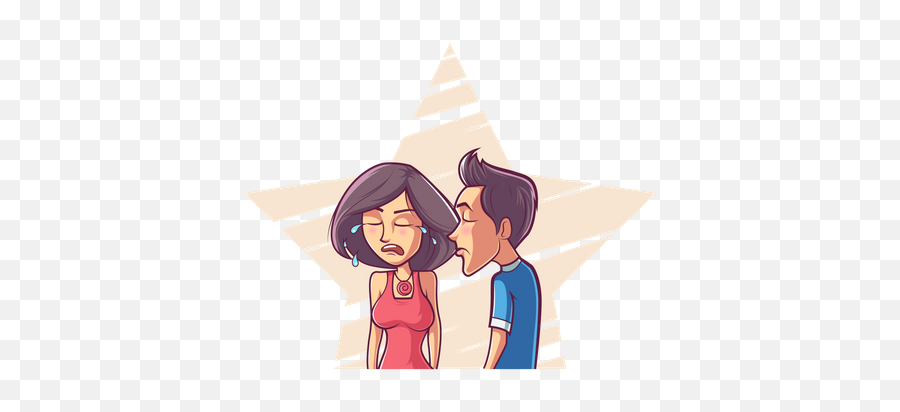 Best Free Cute Couple Is Fighting Illustration Download In Emoji,Fighting Emoji