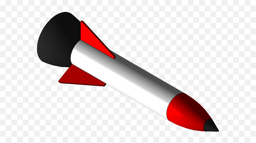 Simple Rocket 3d Cad Model Library Grabcad Emoji,Red Marker Emoji