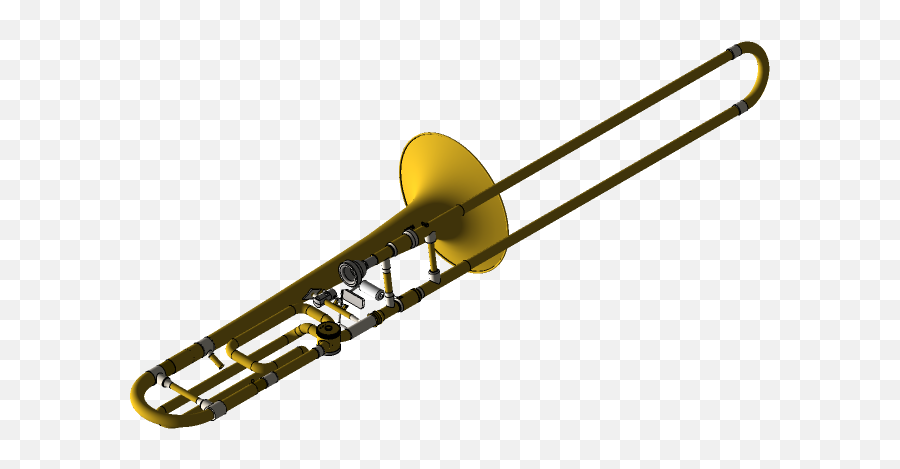 Trombone Conn 88h 3d Cad Model Library Grabcad Emoji,Trumpet Emoji