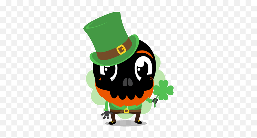Facebook Skullington Stickers Free Download Skullington Png Emoji,Saint Patricks Day Emojis Iphone