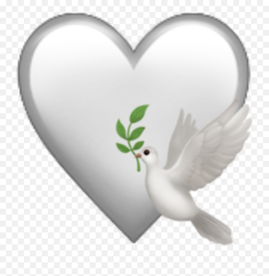 White Emoji Heart Dove 284382322012211 By Satanicbarbie,Show Me A Picture Of White Emoji