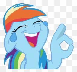 Laughing Mare Meme Ok Hand Emoji - My Little Pony Laughing,Crying Emoji Meme