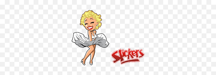 Descargar Marilyn Monroe Stickers Para Whatsapp Para Pc - Caricaturas De Marilin Monroe Emoji,Emoji Sexuales