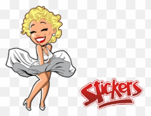 Descargar Marilyn Monroe Stickers Para Whatsapp Para Pc - Caricaturas De Marilin Monroe Emoji,Emoji Sexuales