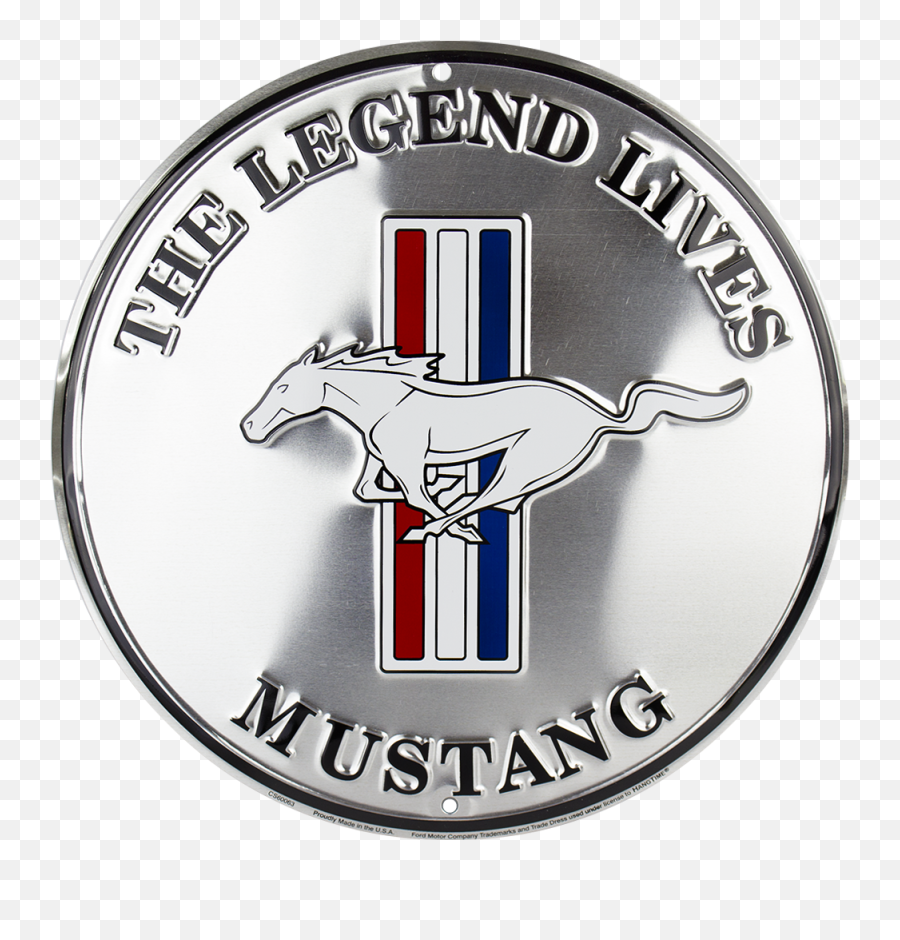 Ford Mustang The Legend Lives Sign Home U0026 Kitchen Decorative - Legend Lives Mustang Emoji,Ford Emoji