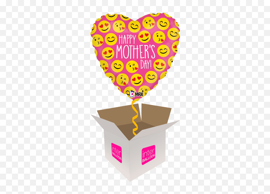 Radnorshire Helium Balloon Delivery In A Box Send Balloons - Day Happy Mothers Day Emojis,Balloon Emoji