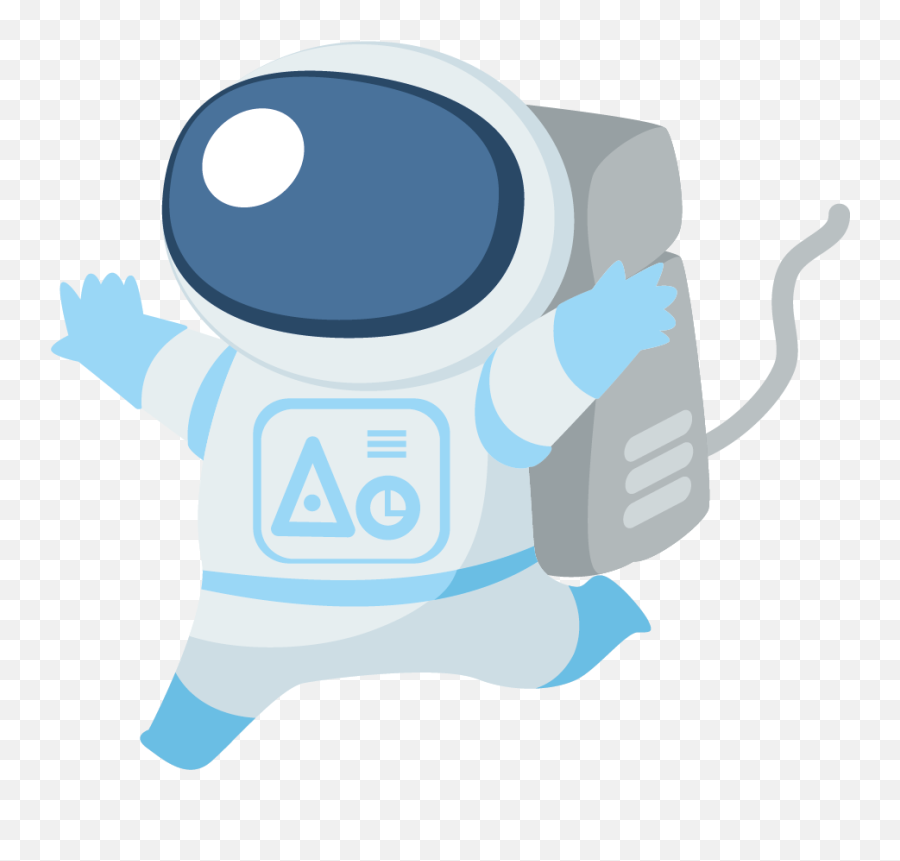 Space Pattern Wall Sticker Clipart - Transparent Background Astronaut Cartoon Emoji,Emoji Bedding Target