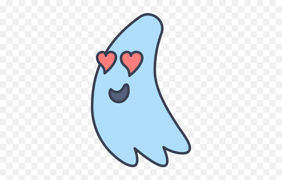 Ghost In Love Free Icon Of Trick Or Treat - Happy Emoji,Ghost Emoji Svg