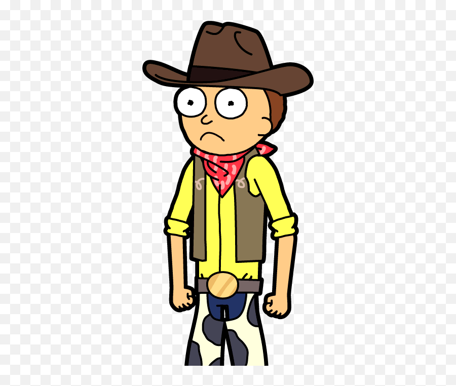 75 - Cowboy Morty Pocketmortysnet Pocket Mortys Cowboy Morty Emoji,Cowboys Emoji