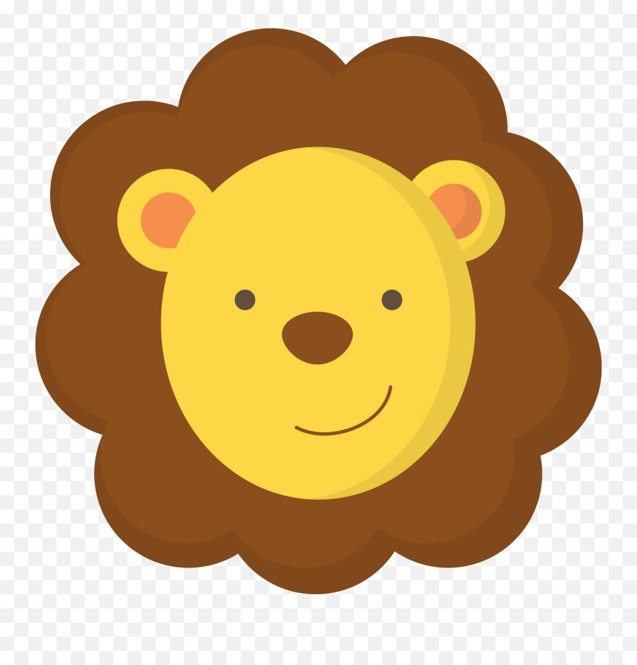 Lions Clipart Baby Shower Lions Baby - Face Safari Animals Clipart Emoji,Fiesta Tematica Emoji