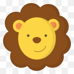 Lions Clipart Baby Shower Lions Baby - Face Safari Animals Clipart Emoji,Fiesta Tematica Emoji