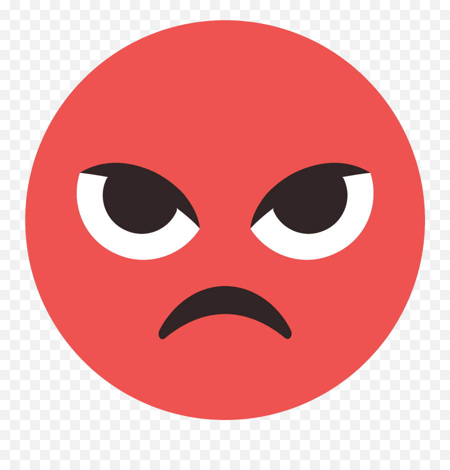 Pouting Face Emoji Clipart - Pouting Face Emoji,Rage Emoji