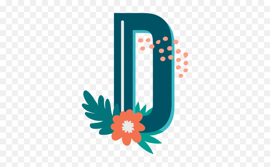 Tropical Decorated Capital Letter D - Transparent Png U0026 Svg Letra D Mayuscula Decorada Emoji,D&d Emojis
