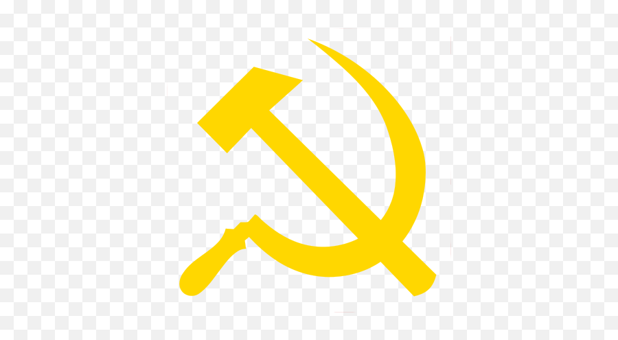 Hammer And Sickle Yellow - Transparent Communist Symbol Emoji,Hammer And Sickle Made Out Of Hammer And Sickle Emojis