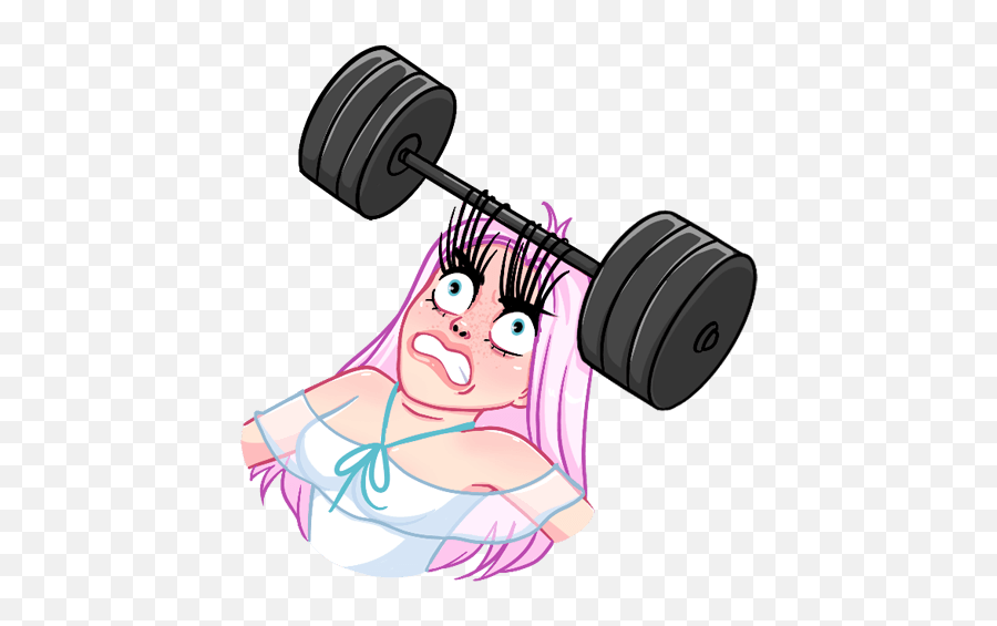 Vk Sticker - Dumbbell Emoji,Weigthlifting Emojis